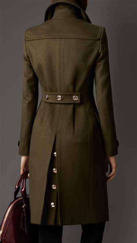 burberry military olive coat|authentic burberry trench coat.